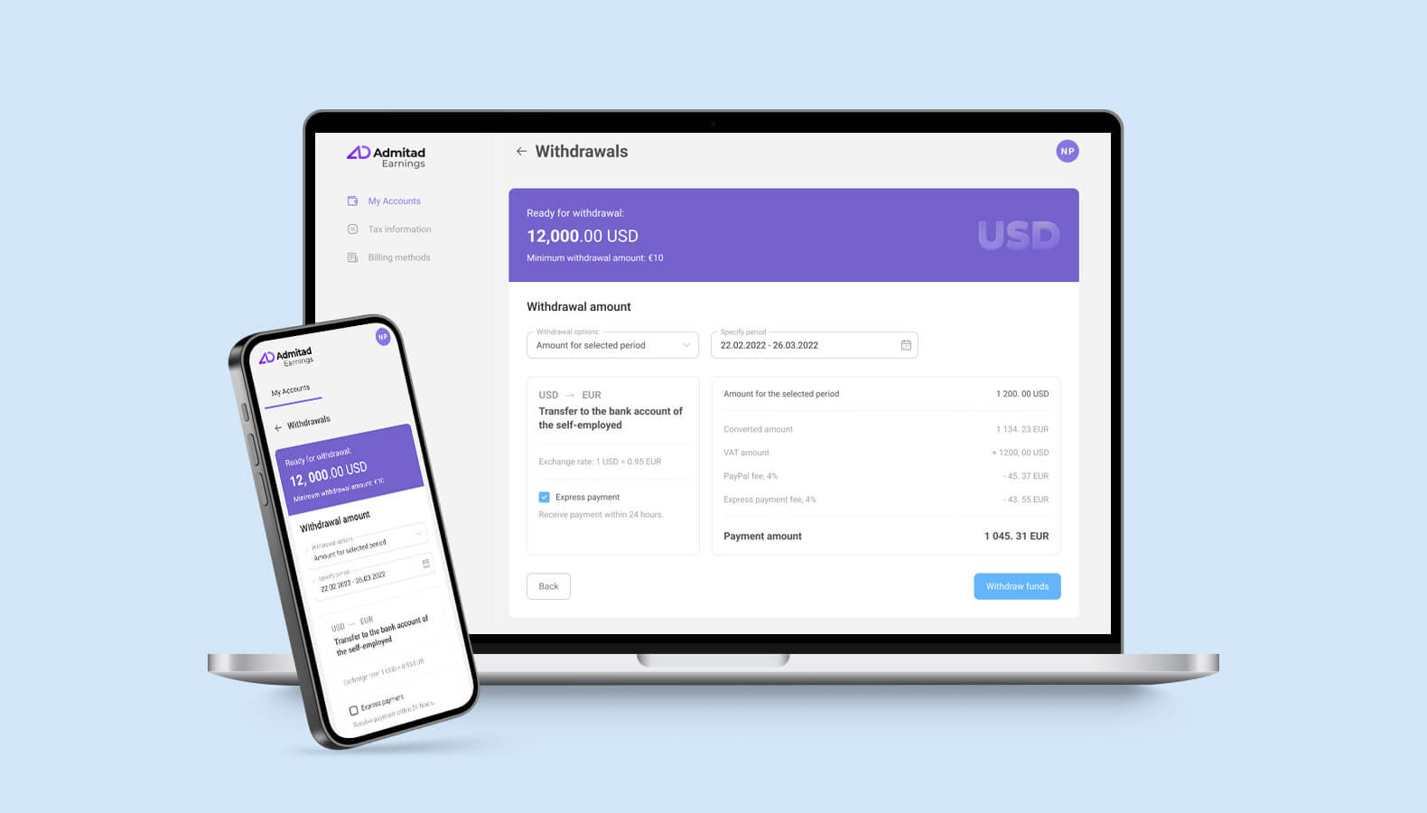 Admitad запускает Earnings Wallet для веб-мастеров
